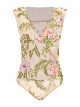 Body kwiaty GUESS tiulowe sexi body S Nowe