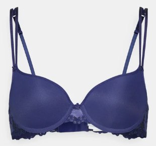 Biustonosz Passionata Chantelle niebieski stanik 80A Nowy Biustonosz Passionata Chantelle niebieski stanik 80A Nowy