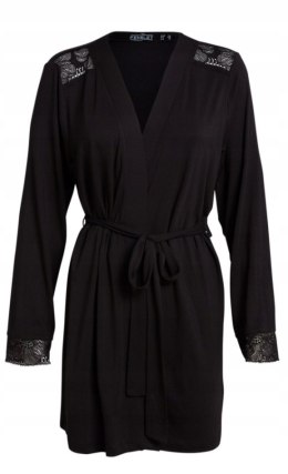 FEMILET chantelle czarny szlafrok kimono MODAL M 38