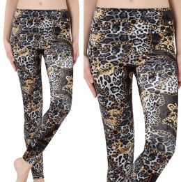Legginsy Calzedonia zamszowe velvet legginsy kwiaty S nowe