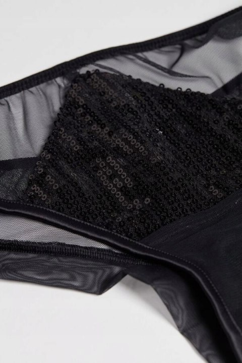 Majtki INTIMISSIMI czarne stringi figi cekiny S NOWE Majtki INTIMISSIMI czarne stringi figi cekiny S NOWE