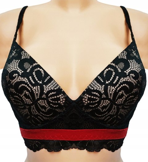 NOWY TEZENIS czarny bez fiszbin biustonosz 85B NOWY TEZENIS czarny bez fiszbin biustonosz 85B