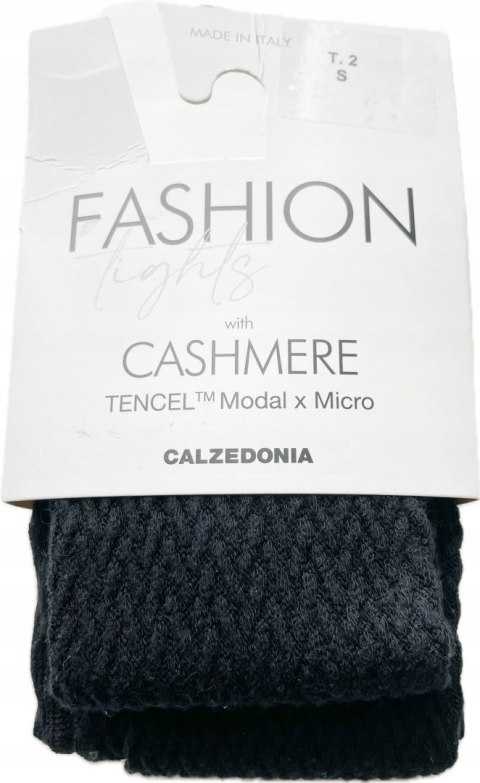 Rajstopy Calzedonia czarny kaszmir cashmere tencel modal S t.2 Nowe Rajstopy Calzedonia czarny kaszmir cashmere tencel modal S t.2 Nowe