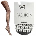 Rajstopy Calzedonia wzór kabaretki ażur czarne S Nowe Rajstopy Calzedonia wzór kabaretki ażur czarne S Nowe
