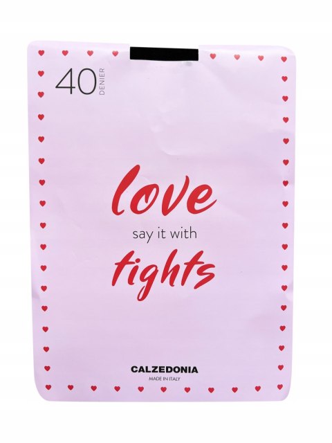 Rajstopy Calzedonia wzór napisy love czarne s/M Nowe Rajstopy Calzedonia wzór napisy love czarne s/M Nowe