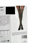 Rajstopy Calzedonia wzór zakolanówki cętki czarne s/M Nowe Rajstopy Calzedonia wzór zakolanówki cętki czarne s/M Nowe